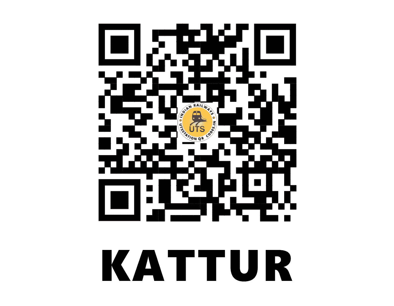 UTS QR Code for KATTUR - KTTR (SR - TAMIL NADU)